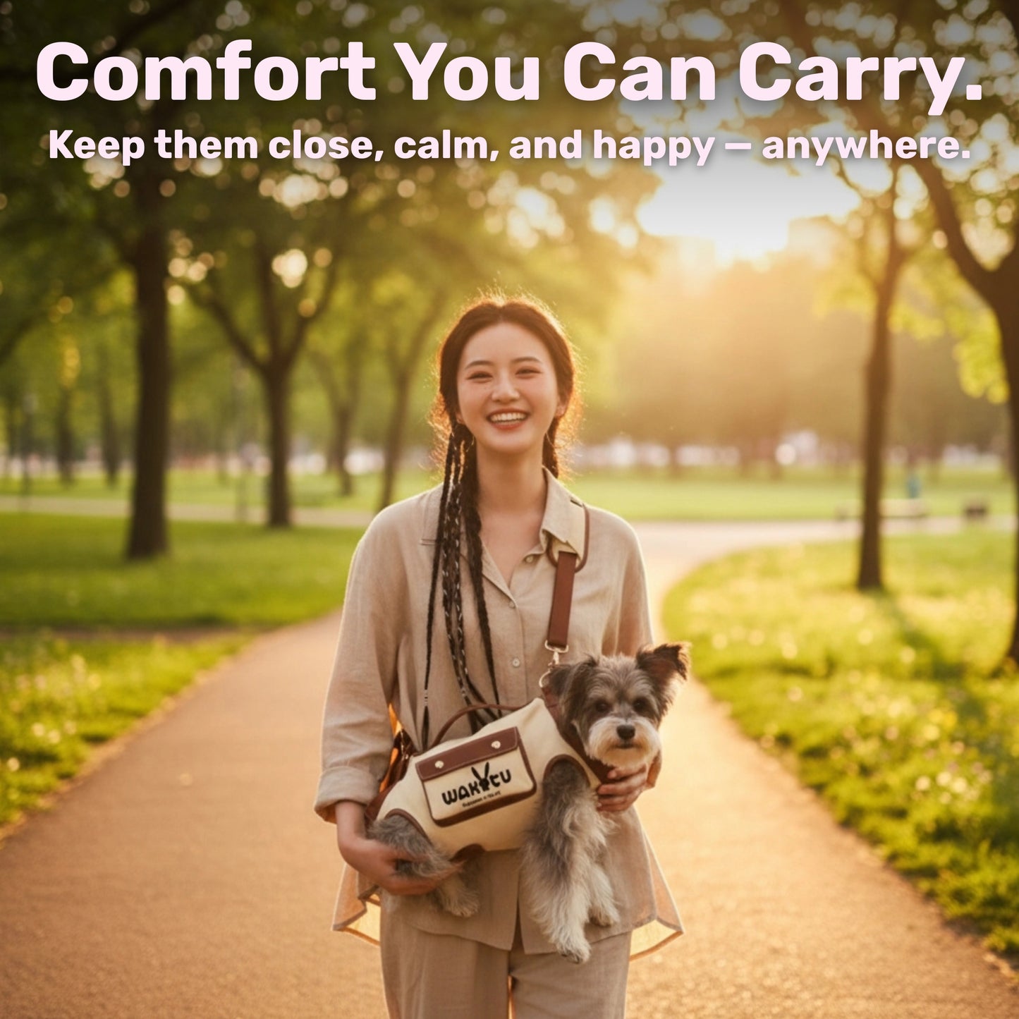 WAKYTU™ Pet Travel Shoulder Carrier